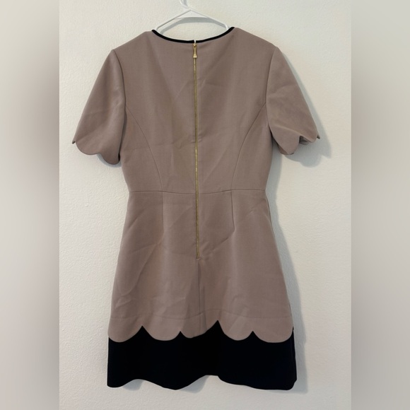 Kate Spade New York Sponge Crepe Scallop Short Sleeve Dress Chic Career Size 10 - Picture 2 of 10